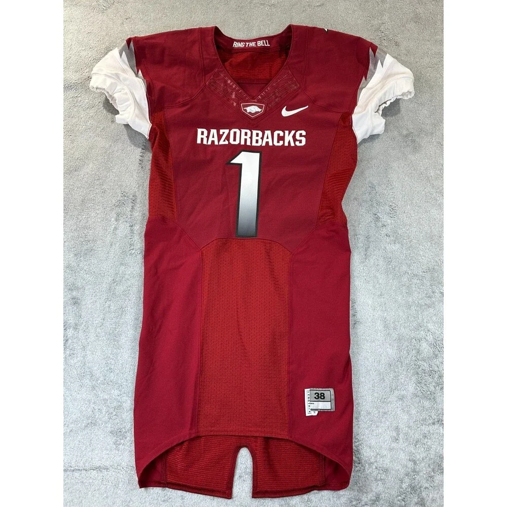 Arkansas Razorbacks Nike Vapor Elite Team Issued Jersey #1 Sz  S 38 Bielema Era